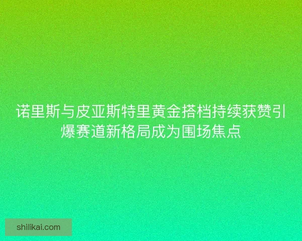 诺里斯与皮亚斯特里黄金搭档持续获赞引爆赛道新格局成为围场焦点